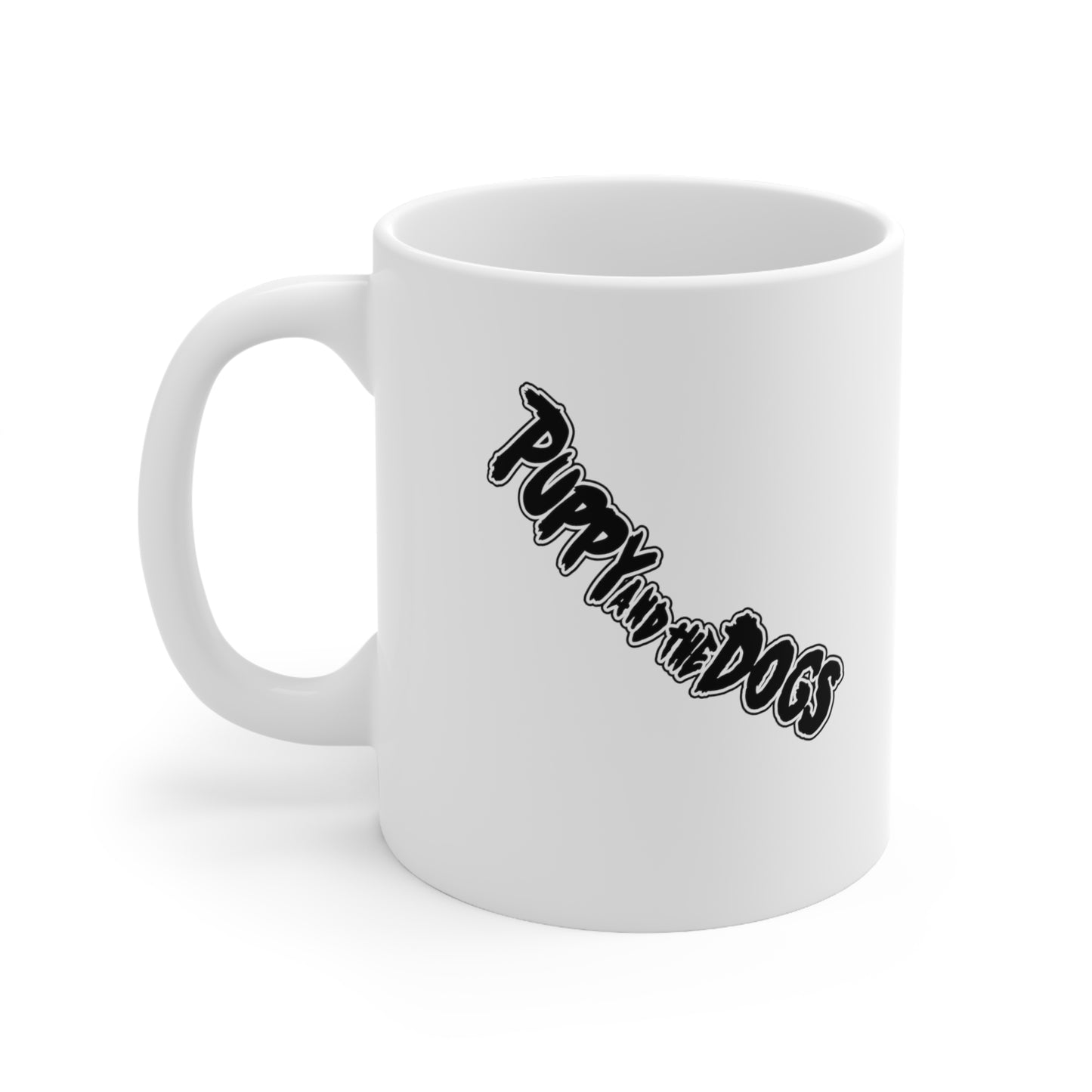 Puppy and the Dogs logo mug